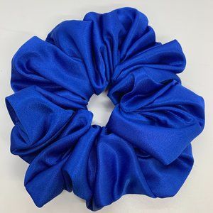 Oversized Satin Scrunchie Sapphire